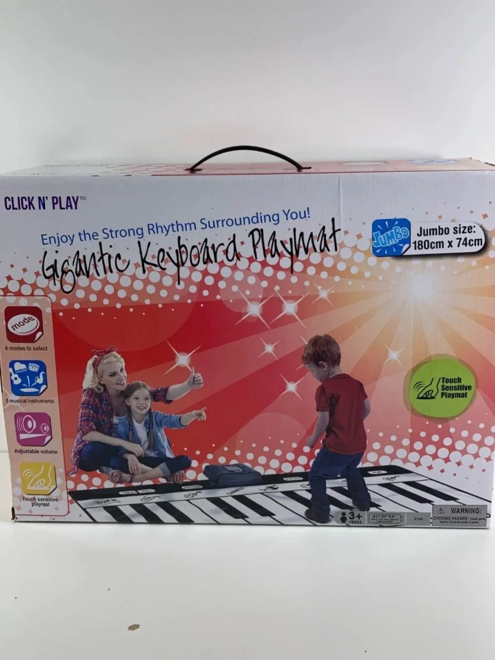 BRAND NEW Click N' Play Gigantic Floor Keyboard toy with 24 Keys!